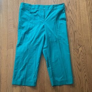 Ann Taylor Teal Cropped Pants